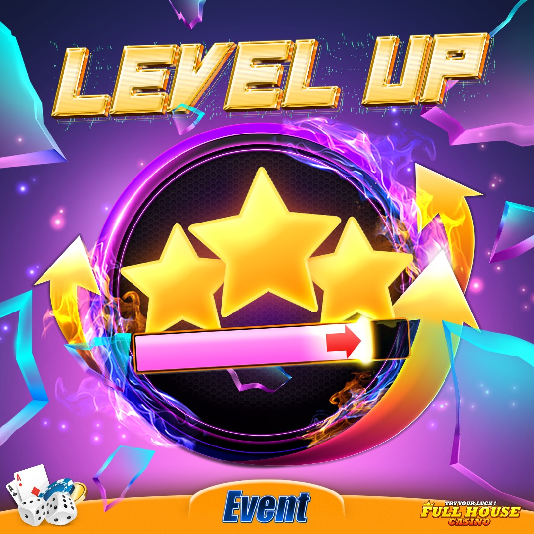 Full House Casino level up visual